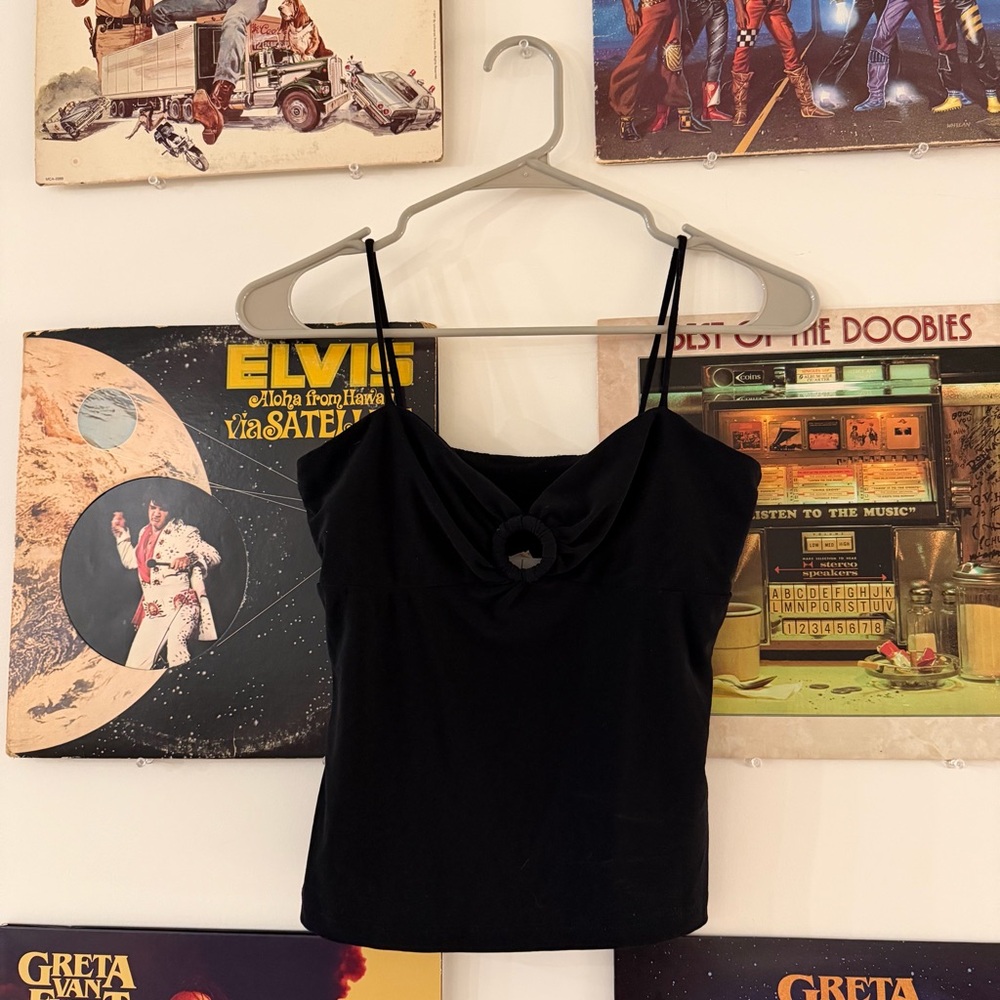 White House Black Market Black Camisole Top